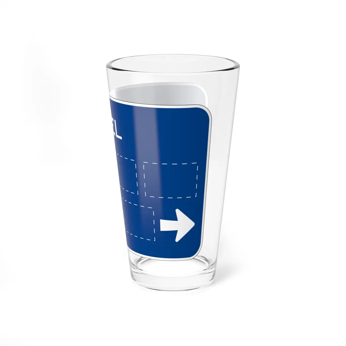 Caltrans SG42-4 (California) (Road Sign) Pint Glass 16oz - Go Mug Yourself