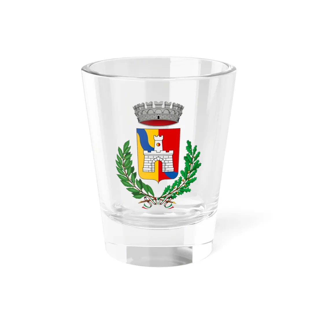 Calusco dAdda-Stemma (Italy) (Coat of Arms) Shot Glass 1.5oz 1.5oz - Go Mug Yourself