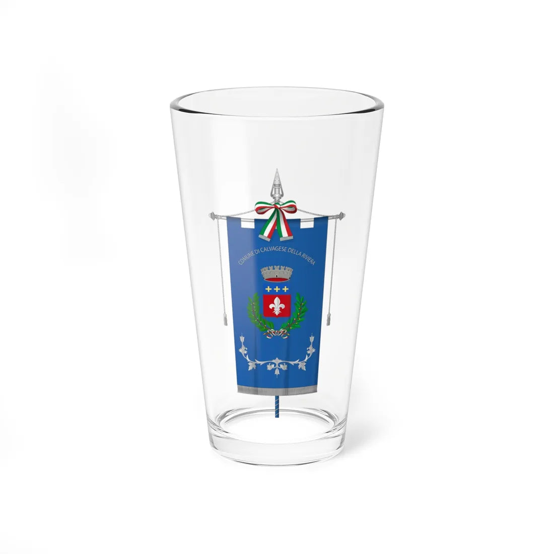 Calvagese della Riviera-Gonfalone (Italy) Pint Glass 16oz 16oz - Go Mug Yourself