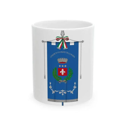 Calvagese della Riviera-Gonfalone (Italy) White Coffee Mug 11oz - Go Mug Yourself