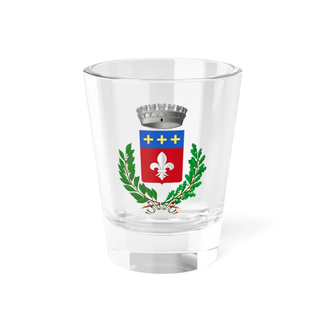 Calvagese della Riviera-Stemma (Italy) (Coat of Arms) Shot Glass 1.5oz 1.5oz - Go Mug Yourself