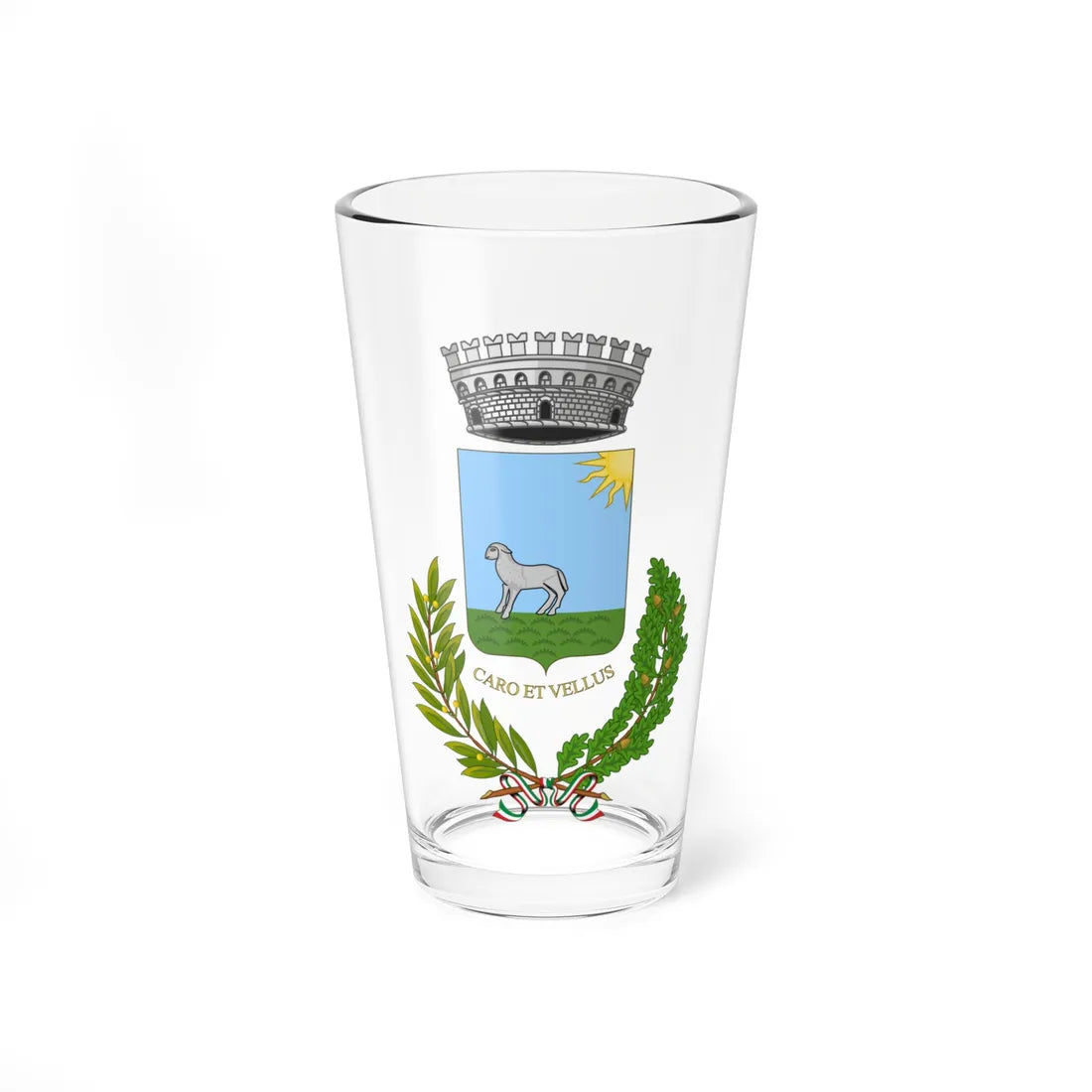 Calvello-Stemma (Italy) (Coat of Arms) Pint Glass 16oz 16oz - Go Mug Yourself