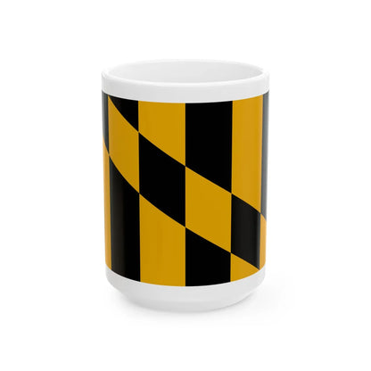 Calvert family banner (United States) White Coffee Mug 15oz - Go Mug Yourself