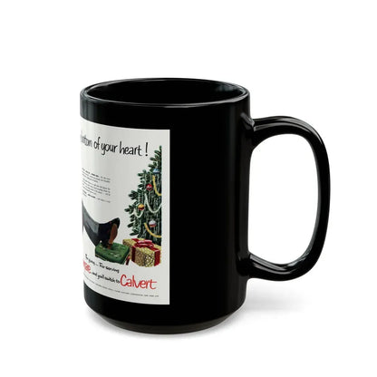Calvert Whiskey ad, Collier's, December 13, 1952 - Black Coffee Mug - Go Mug Yourself