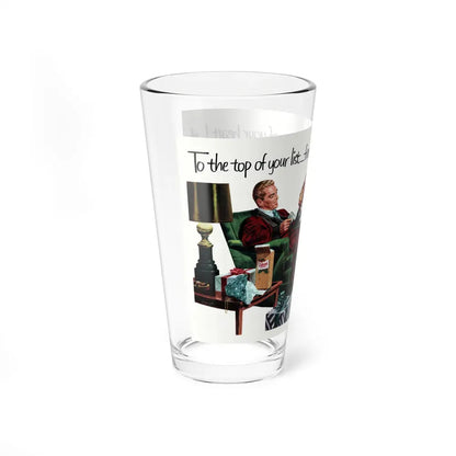 Calvert Whiskey ad, Collier's, December 13, 1952 (Magazine Illustration) Pint Glass 16oz - Go Mug Yourself