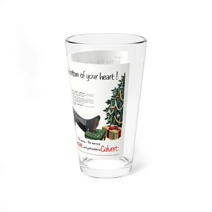 Calvert Whiskey ad, Collier's, December 13, 1952 (Magazine Illustration) Pint Glass 16oz-Go Mug Yourself