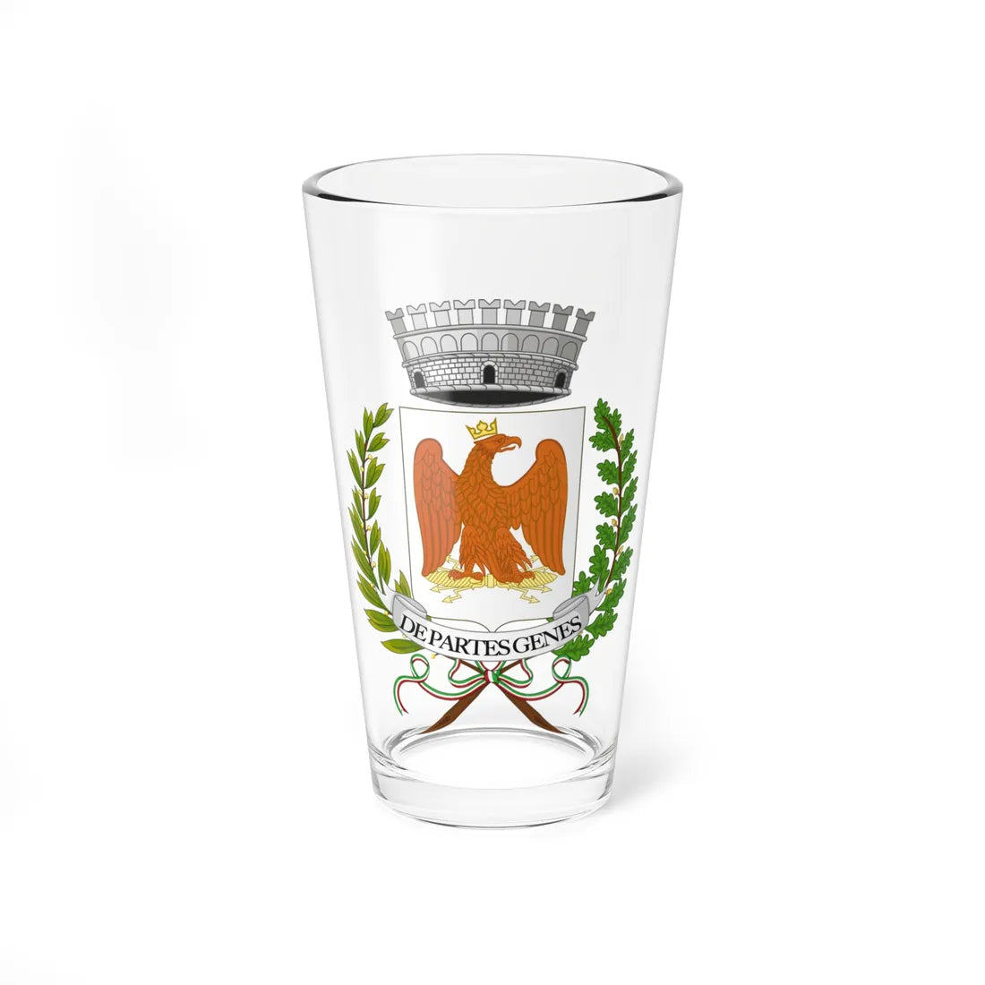 Calvignano-Stemma (Italy) (Coat of Arms) Pint Glass 16oz 16oz - Go Mug Yourself