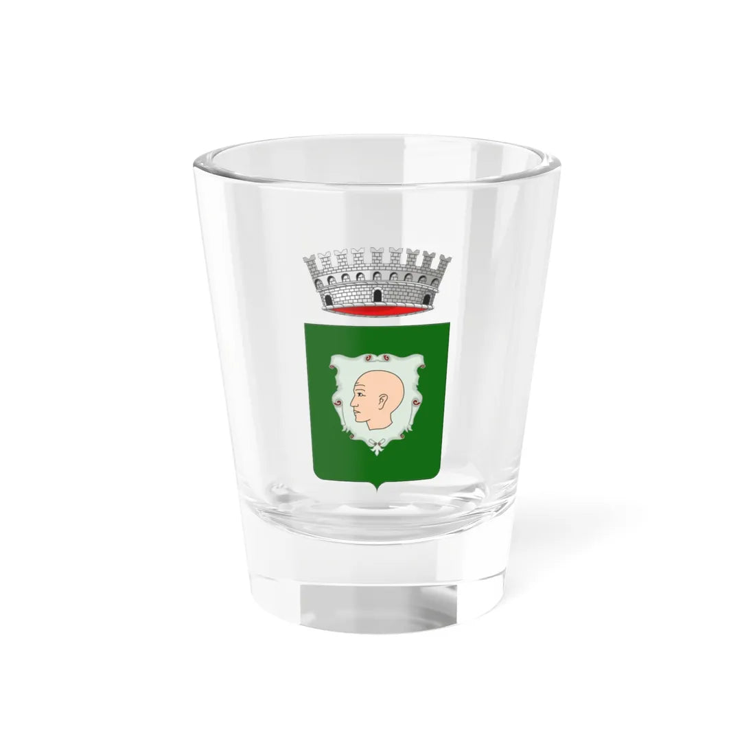 Calvizzano stemma (Italy) (Coat of Arms) Shot Glass 1.5oz 1.5oz - Go Mug Yourself