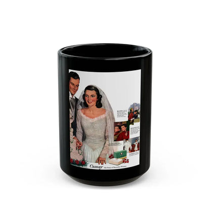 Camay ad, Woman's Home Companion, August 1948 - Black Coffee Mug 15oz - Go Mug Yourself