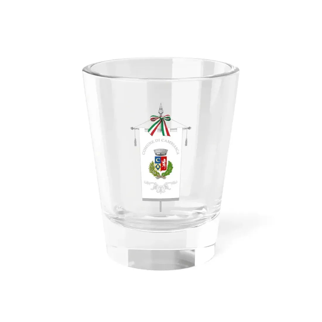 Cambiasca-Gonfalone (Italy) Shot Glass 1.5oz 1.5oz - Go Mug Yourself