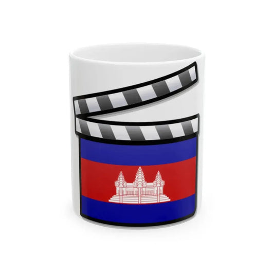 Cambodia film clapperboard (Cambodia) White Coffee Mug 11oz - Go Mug Yourself