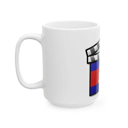 Cambodia film clapperboard (Cambodia) White Coffee Mug - Go Mug Yourself