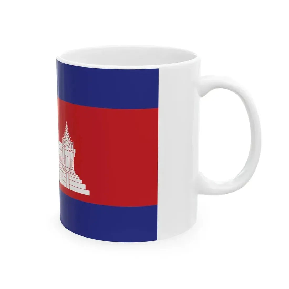 Cambodia Final Flag (Cambodia) White Coffee Mug - Go Mug Yourself