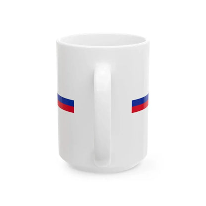 Cambodia flag bar (Cambodia) White Coffee Mug - Go Mug Yourself
