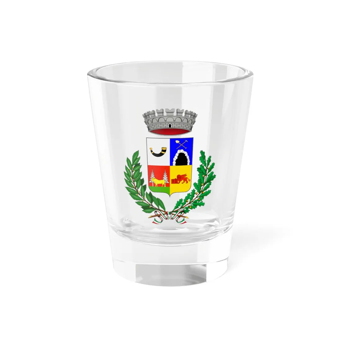 Camerata Cornello-Stemma (Italy) (Coat of Arms) Shot Glass 1.5oz 1.5oz - Go Mug Yourself
