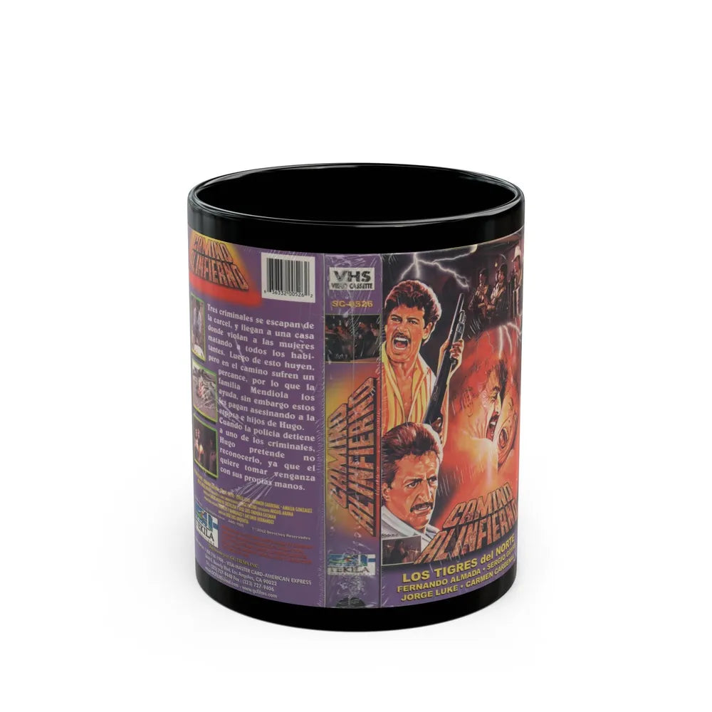 CAMINO ALINFIERNO (VHS COVER) - Black Coffee Mug-11oz-Go Mug Yourself