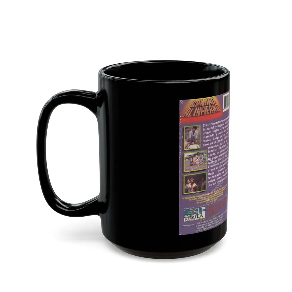 CAMINO ALINFIERNO (VHS COVER) - Black Coffee Mug-Go Mug Yourself