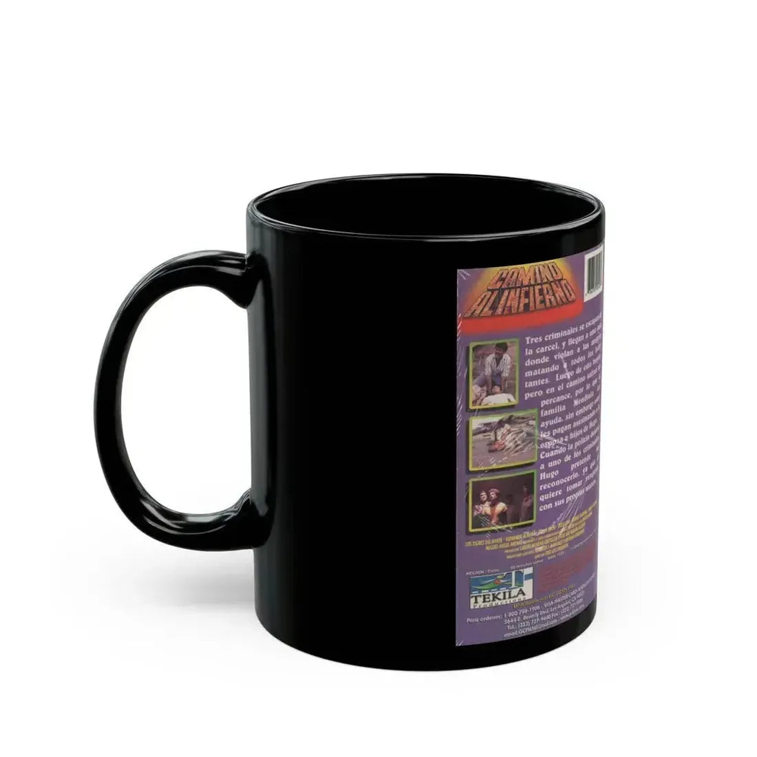 CAMINO ALINFIERNO (VHS COVER) - Black Coffee Mug - Go Mug Yourself