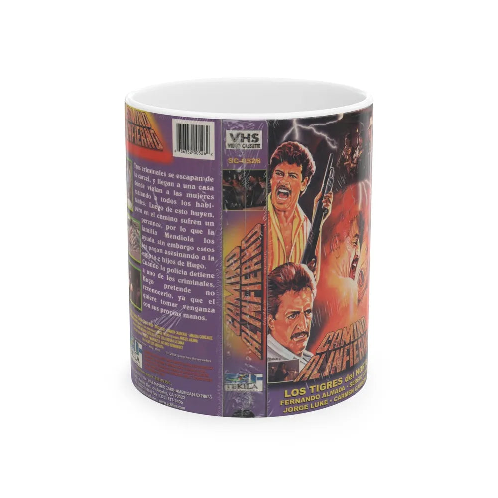 CAMINO ALINFIERNO (VHS COVER) - White Coffee Mug-11oz-Go Mug Yourself