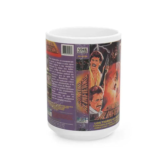 CAMINO ALINFIERNO (VHS COVER) - White Coffee Mug 15oz - Go Mug Yourself