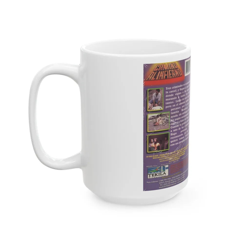 CAMINO ALINFIERNO (VHS COVER) - White Coffee Mug-Go Mug Yourself