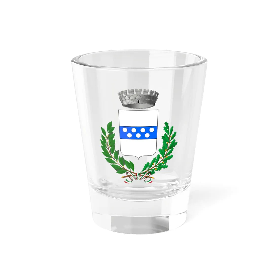 Camo-Stemma (Italy) (Coat of Arms) Shot Glass 1.5oz 1.5oz - Go Mug Yourself