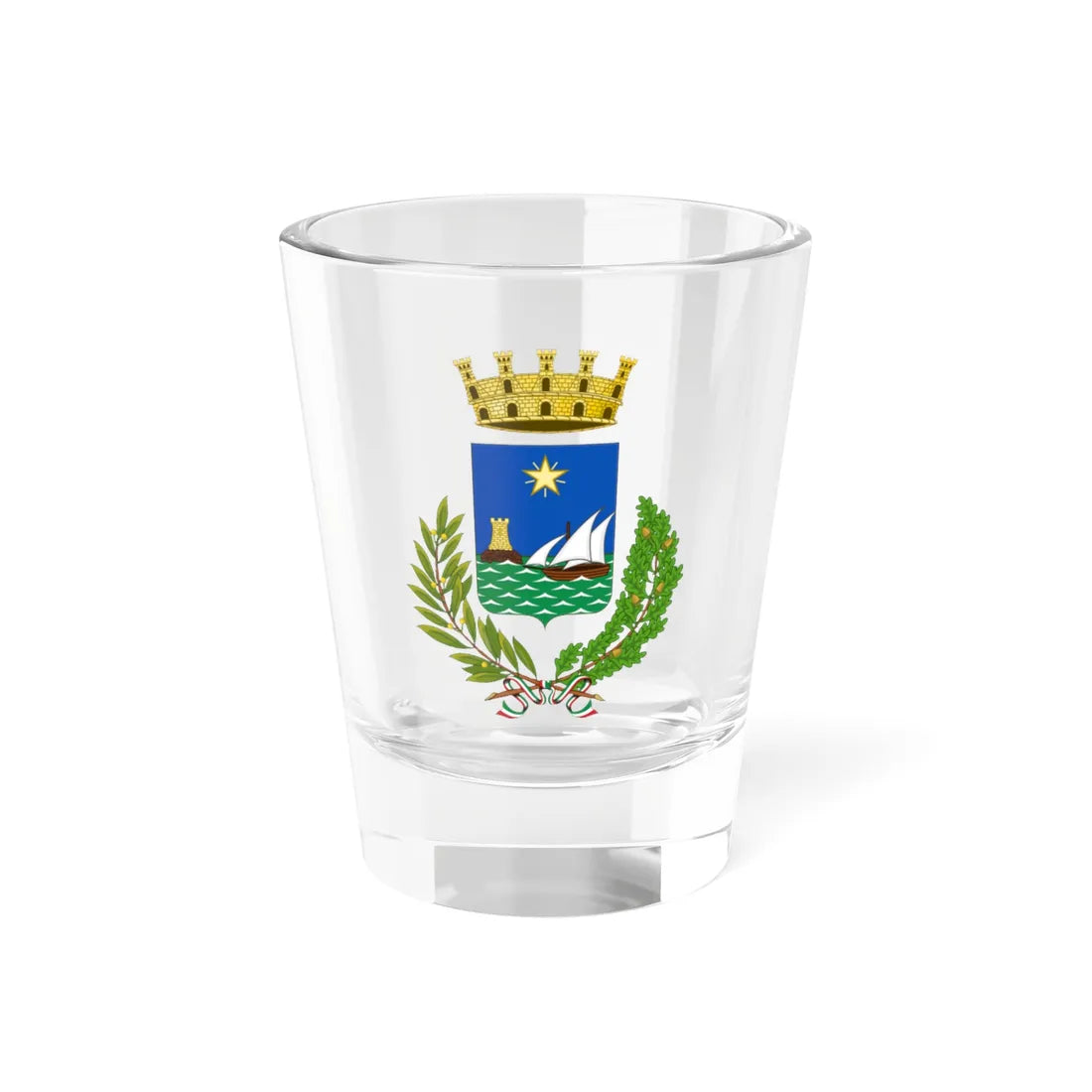 Camogli-Stemma (Italy) (Coat of Arms) Shot Glass 1.5oz 1.5oz - Go Mug Yourself