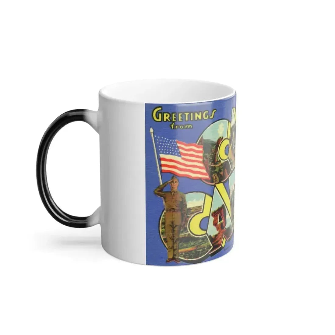 Camp Carson Colorado (Greeting Postcards) Color Changing Mug 11oz - Go Mug Yourself