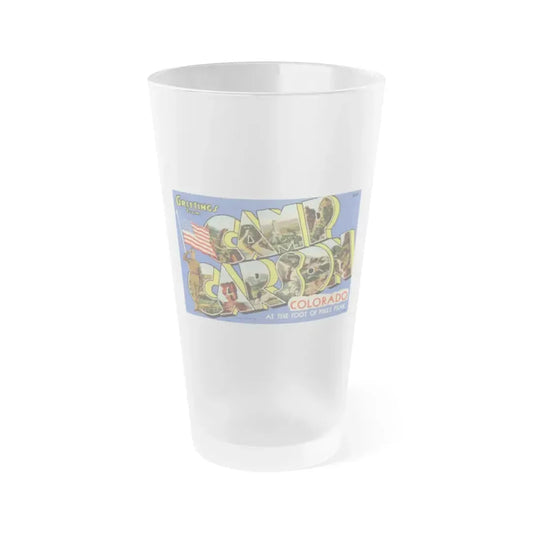 Camp Carson Colorado (Greeting Postcards) Frosted Pint Glass 16oz Default Title - Go Mug Yourself