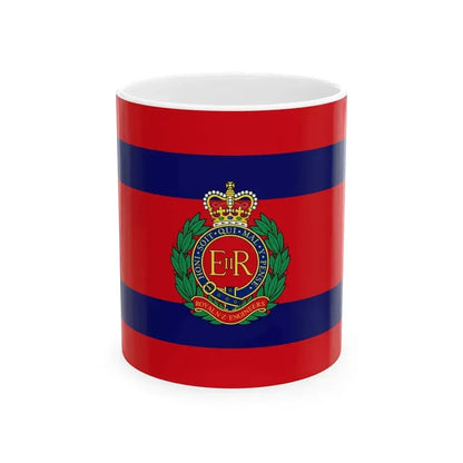 Camp flag of the Corps of Royal New Zealand Engineers (New Zealand) White Coffee Mug 11oz - Go Mug Yourself
