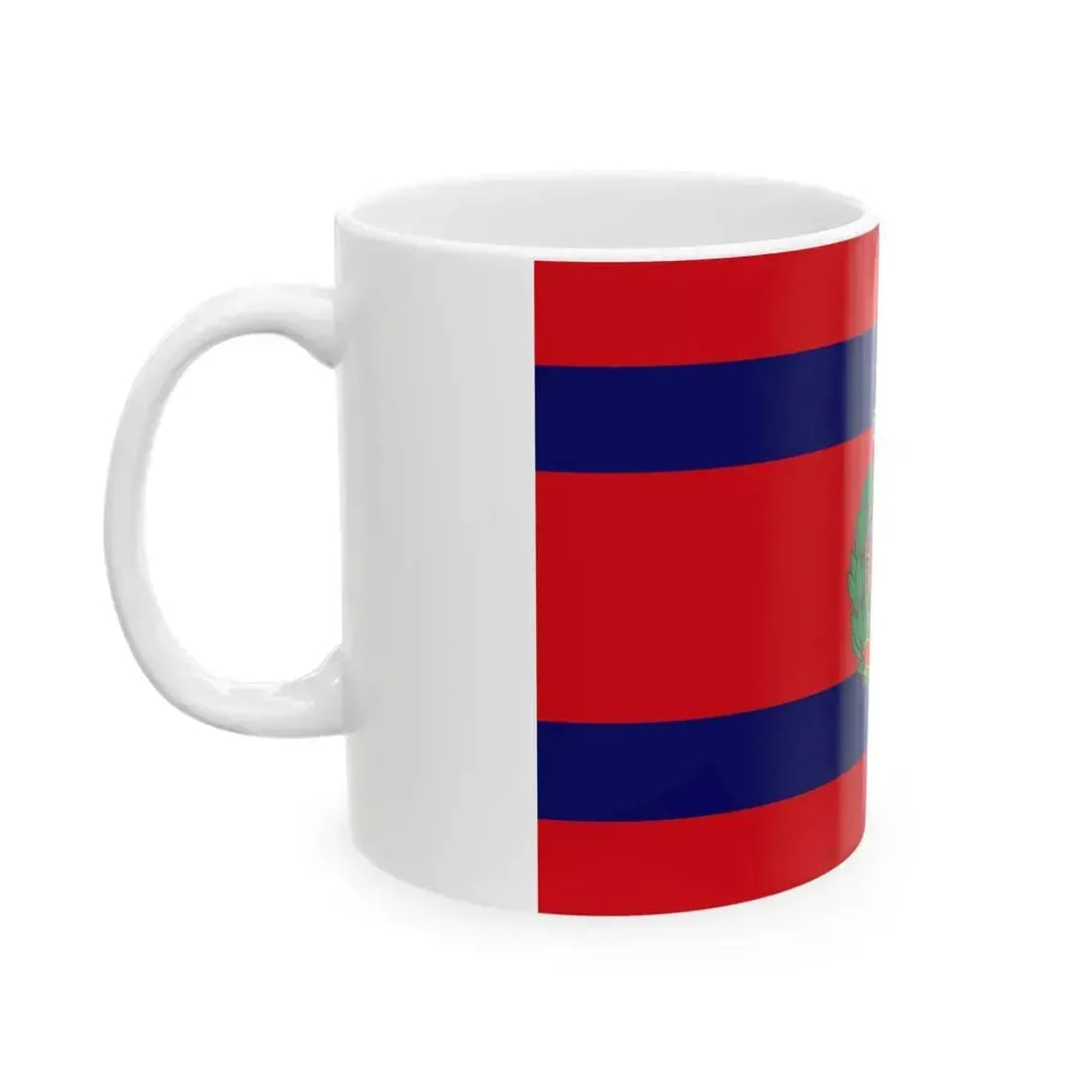 Camp flag of the Corps of Royal New Zealand Engineers (New Zealand) White Coffee Mug - Go Mug Yourself