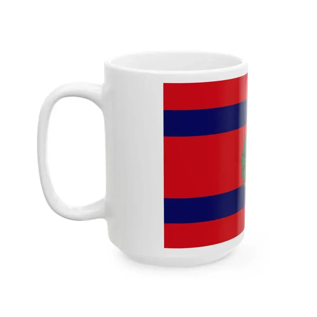 Camp flag of the Corps of Royal New Zealand Engineers (New Zealand) White Coffee Mug - Go Mug Yourself