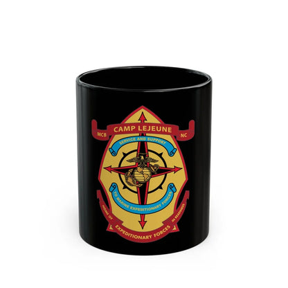 Camp Lejeune Expeditionary (USMC) Black Coffee Mug-11oz-Go Mug Yourself