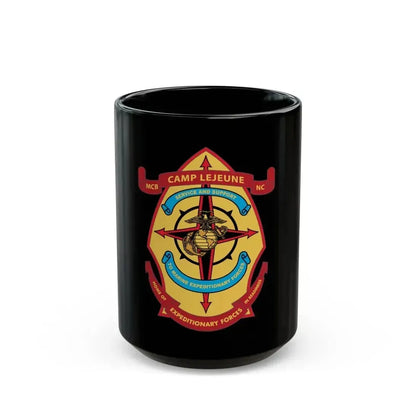 Camp Lejeune Expeditionary (USMC) Black Coffee Mug 15oz - Go Mug Yourself