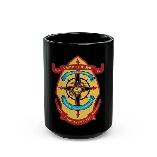 Camp Lejeune Expeditionary (USMC) Black Coffee Mug 15oz - Go Mug Yourself