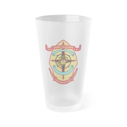 Camp Lejeune Expeditionary (USMC) Frosted Pint Glass 16oz Default Title - Go Mug Yourself
