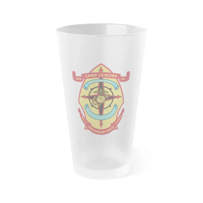 Camp Lejeune Expeditionary (USMC) Frosted Pint Glass 16oz Default Title - Go Mug Yourself