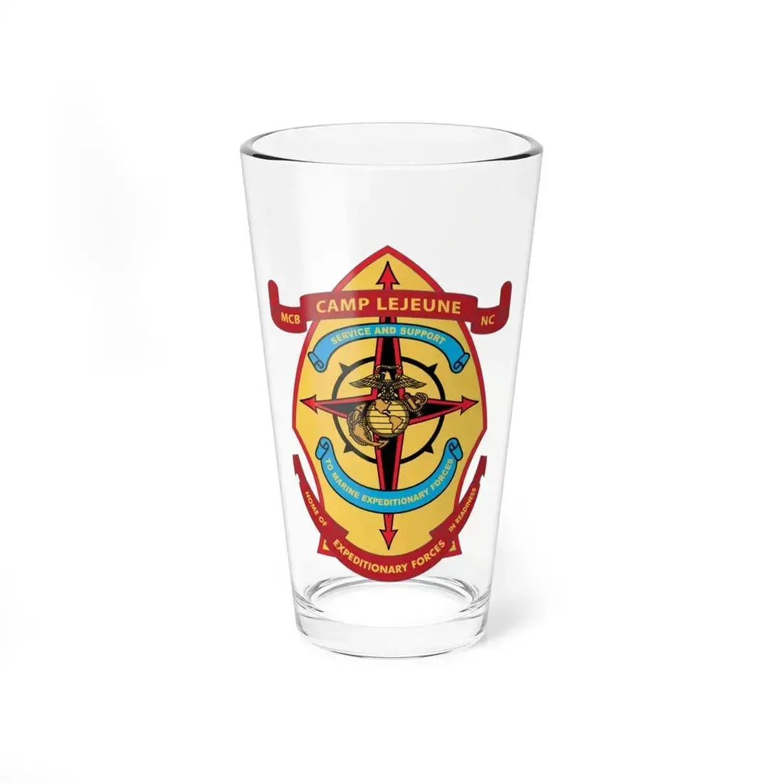 Camp Lejeune Expeditionary (USMC) Pint Glass 16oz 16oz - Go Mug Yourself