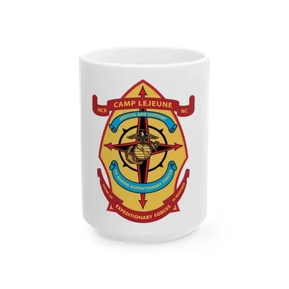 Camp Lejeune Expeditionary (USMC) White Coffee Mug 15oz - Go Mug Yourself