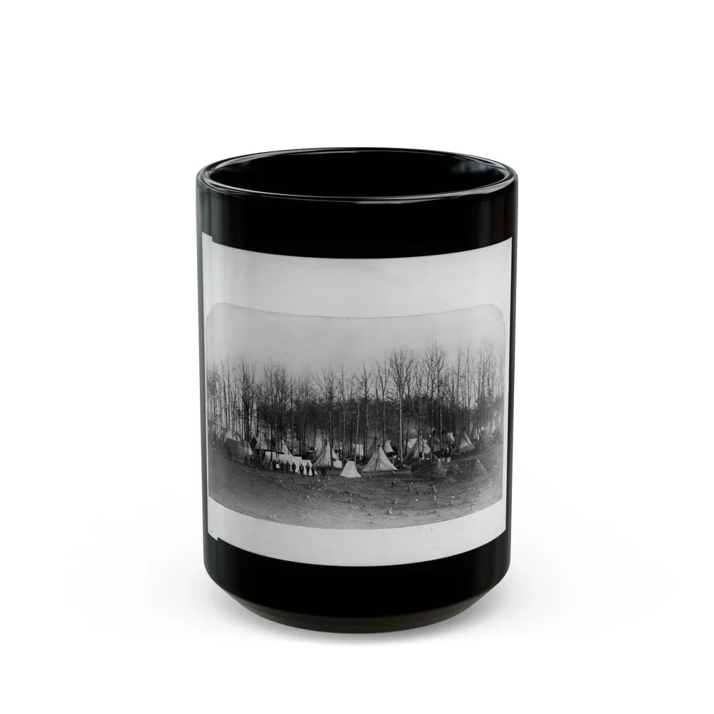 Camp Of 2nd Vermont Volunteers At Camp Griffin, Virginia (U.S. Civil War) Black Coffee Mug-15oz-Go Mug Yourself