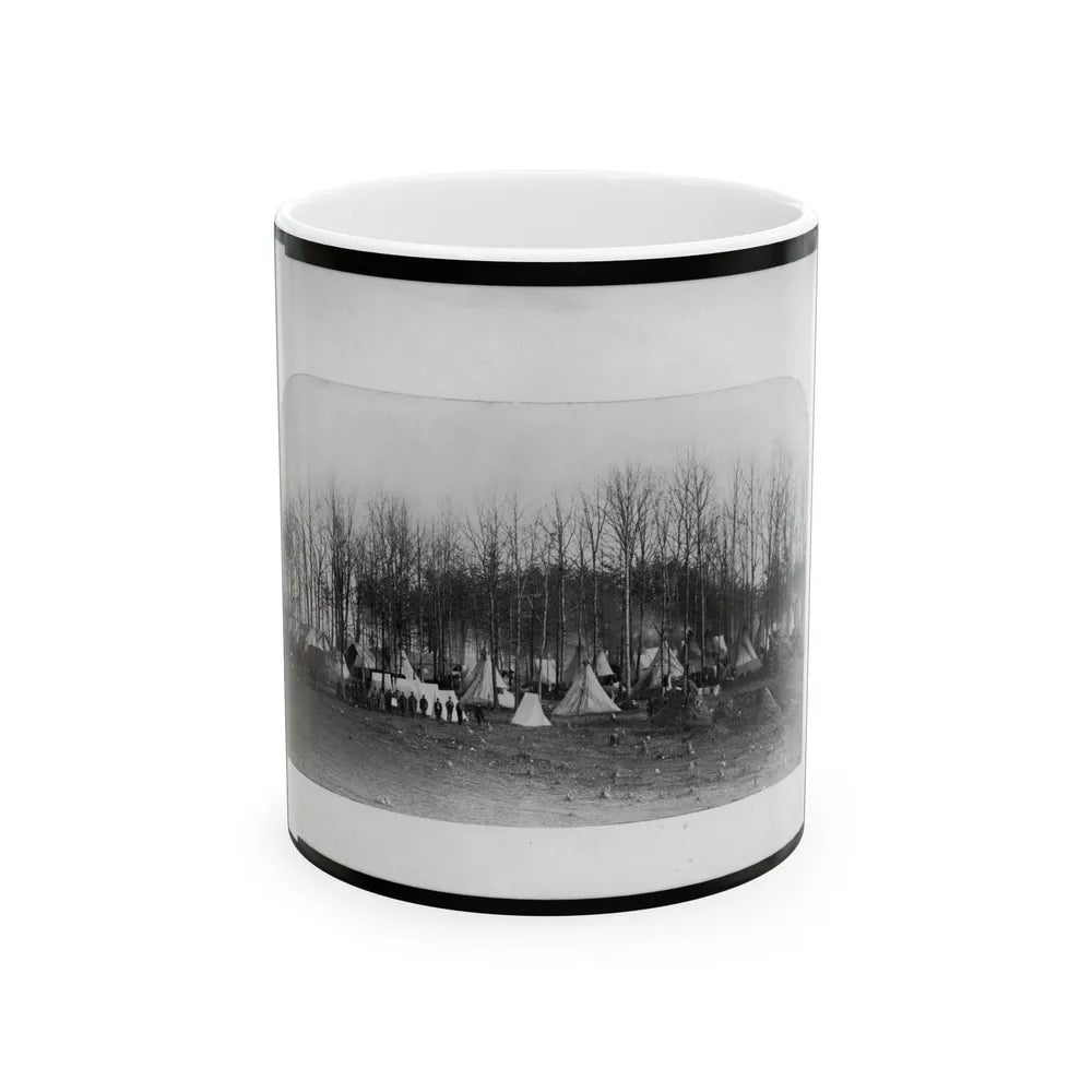 Camp Of 2nd Vermont Volunteers At Camp Griffin, Virginia (U.S. Civil War) White Coffee Mug-11oz-Go Mug Yourself