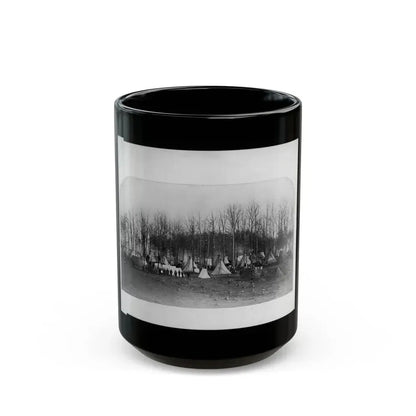 Camp Of 2nd Vermont Volunteers At Camp Griffin, Virginia (U.S. Civil War) Black Coffee Mug 15oz - Go Mug Yourself