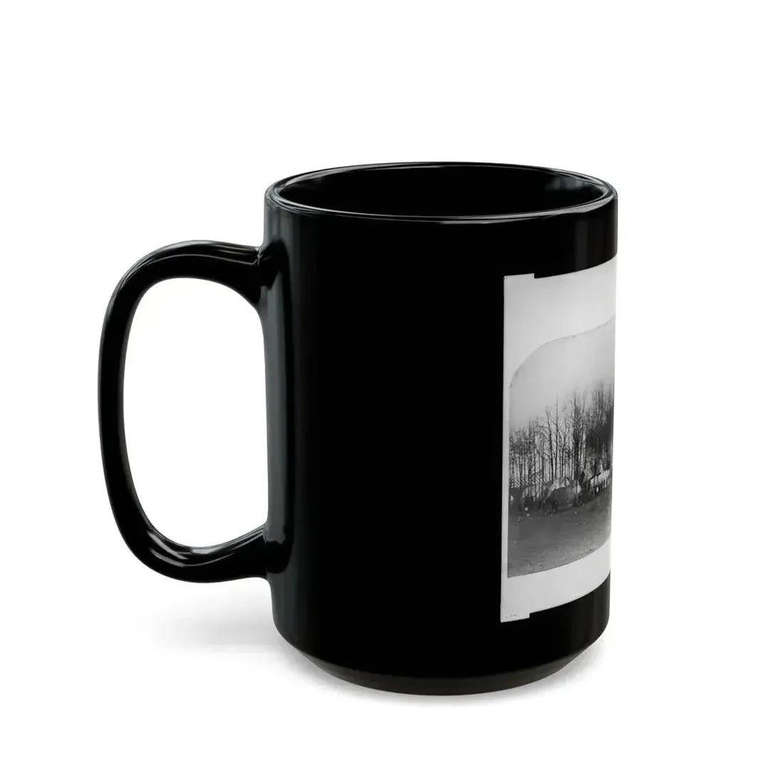 Camp Of 2nd Vermont Volunteers At Camp Griffin, Virginia (U.S. Civil War) Black Coffee Mug - Go Mug Yourself