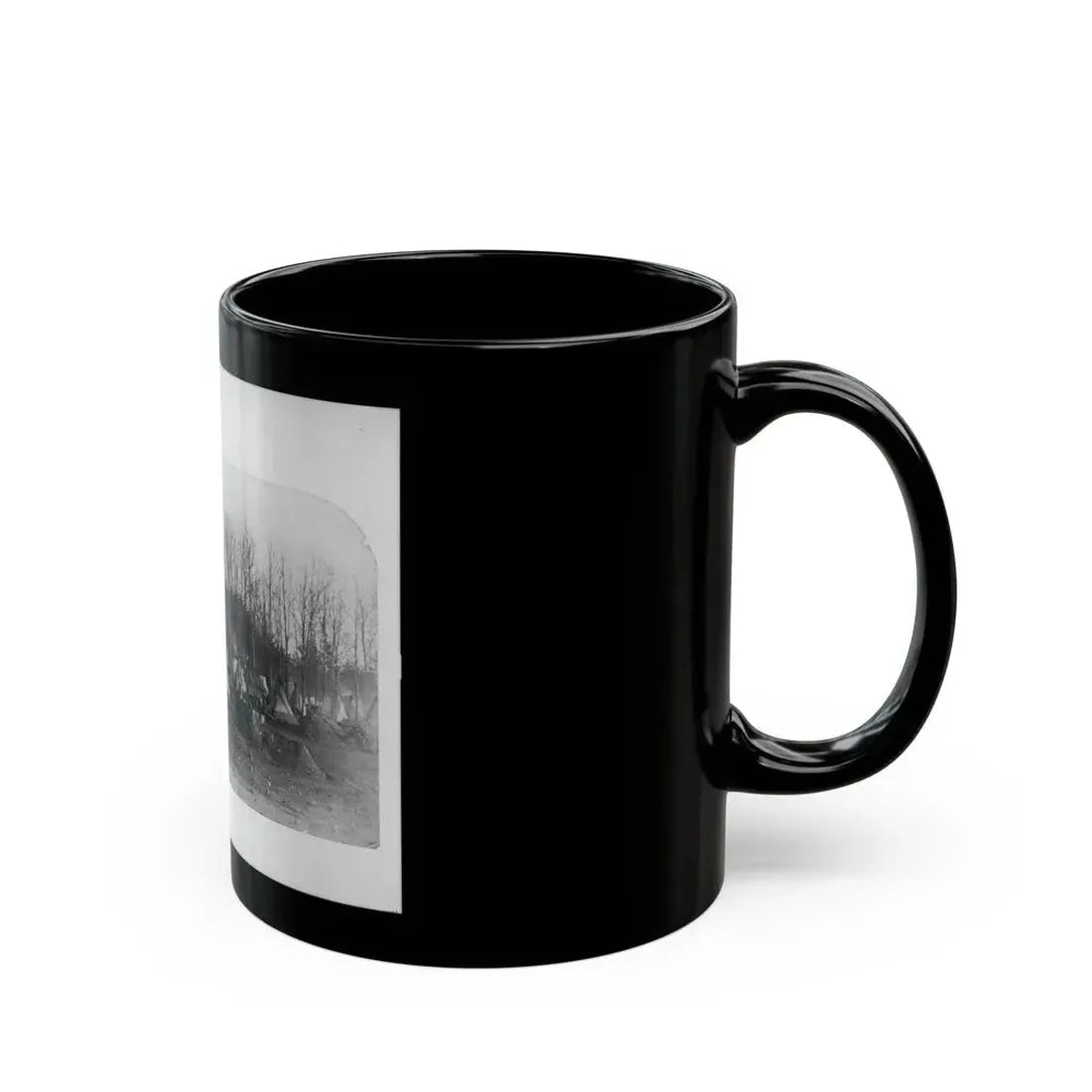 Camp Of 2nd Vermont Volunteers At Camp Griffin, Virginia (U.S. Civil War) Black Coffee Mug - Go Mug Yourself