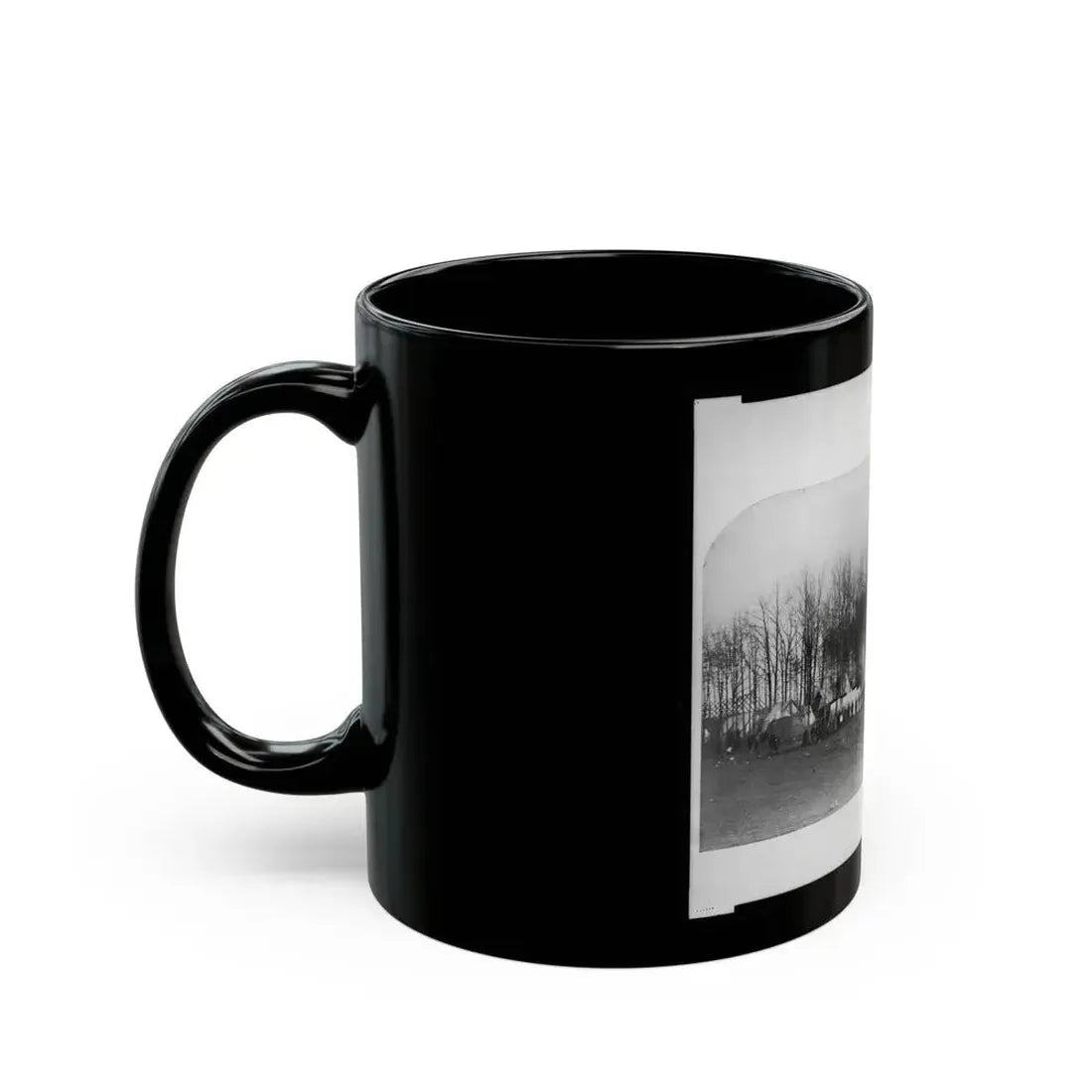 Camp Of 2nd Vermont Volunteers At Camp Griffin, Virginia (U.S. Civil War) Black Coffee Mug - Go Mug Yourself