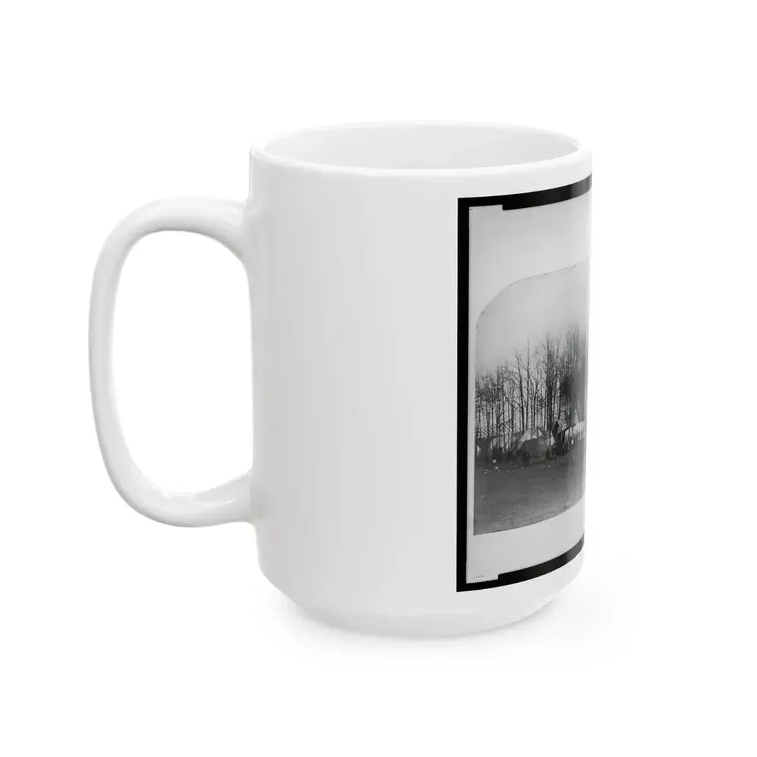 Camp Of 2nd Vermont Volunteers At Camp Griffin, Virginia (U.S. Civil War) White Coffee Mug - Go Mug Yourself