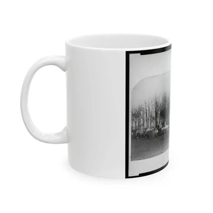 Camp Of 2nd Vermont Volunteers At Camp Griffin, Virginia (U.S. Civil War) White Coffee Mug - Go Mug Yourself