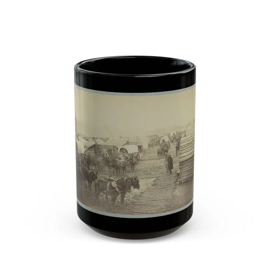 Camp Of The Union Forces At Centreville, Va. Winter 1861-62 (U.S. Civil War) Black Coffee Mug-15oz-Go Mug Yourself