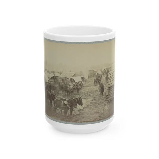 Camp Of The Union Forces At Centreville, Va. Winter 1861-62 (U.S. Civil War) White Coffee Mug-15oz-Go Mug Yourself