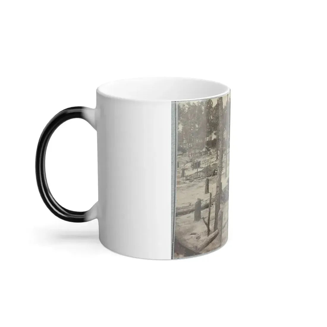 Camp of Union Soldiers on the Line in Front of Petersburg, Va., August 10, 1864 (U.S. Civil War) Color Changing Coffee Mug 11oz - Go Mug Yourself
